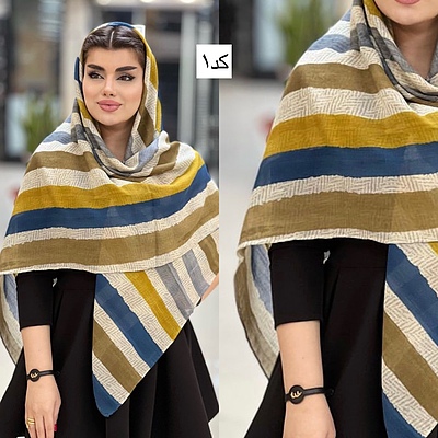 روسری نخی آبرنگی کد۴۵۵